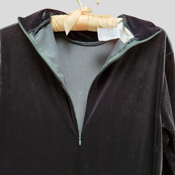 Jones New York Maxi Dress Black Velveteen - Picture 5 of 6